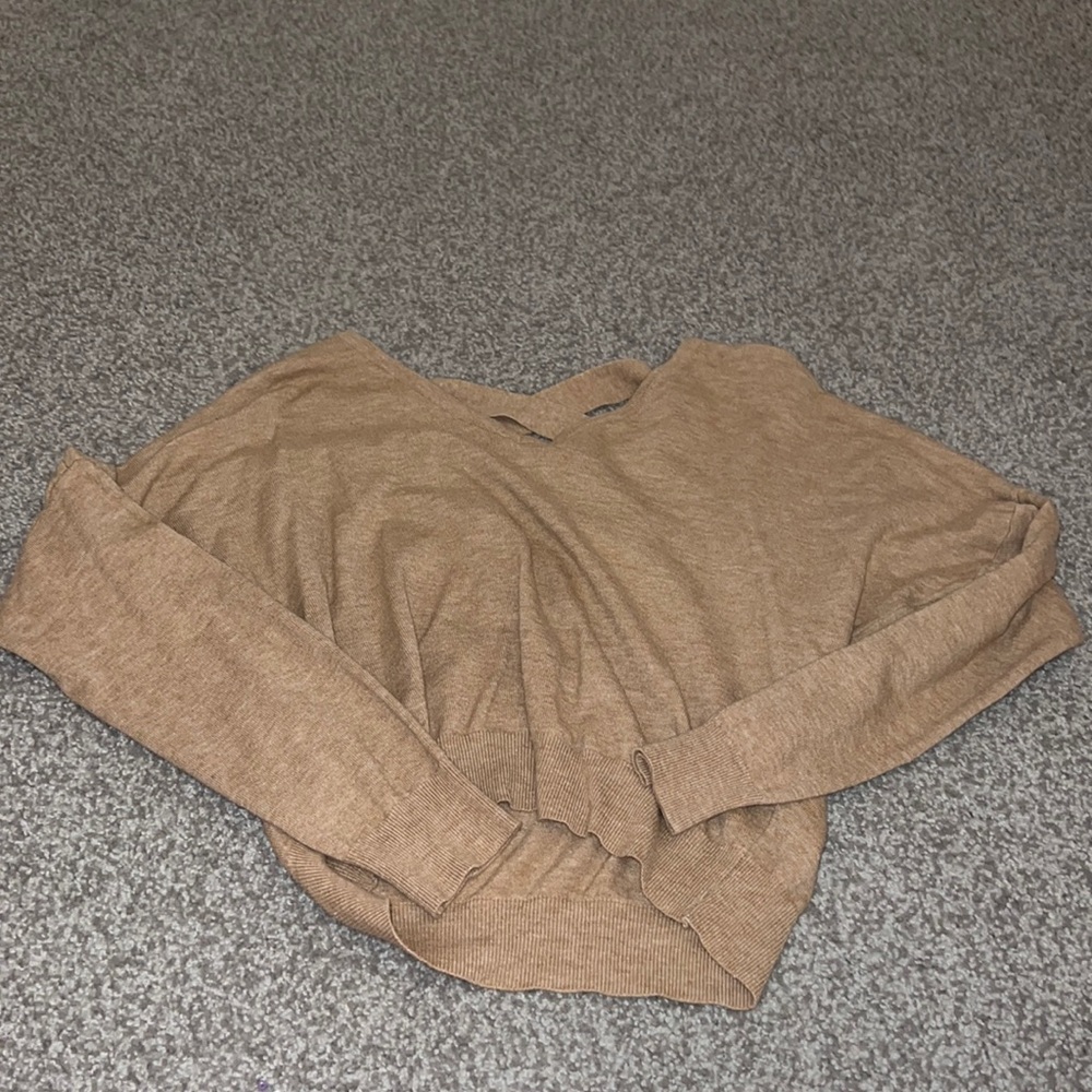 open back super soft sweater size small
